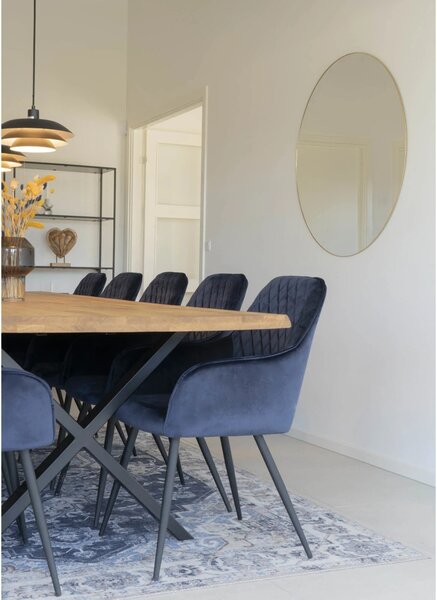 Oglinda de perete Jersey, Auriu, 100x100x0.5 cm