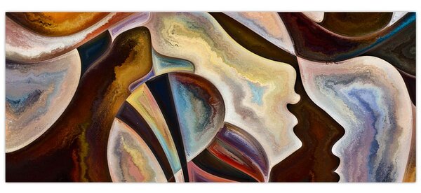 Tablou - Abstractizarea capetelor (120x50 cm)