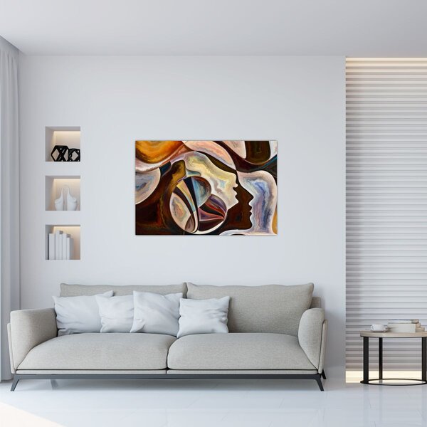 Tablou - Abstractizarea capetelor (90x60 cm)