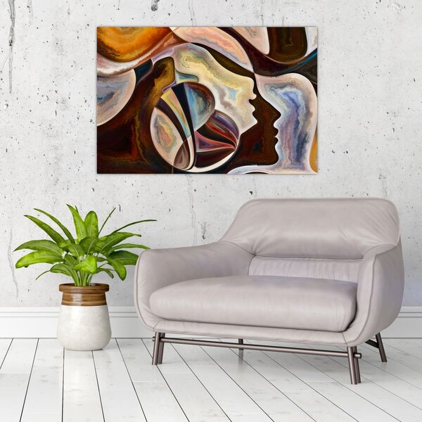 Tablou - Abstractizarea capetelor (90x60 cm)