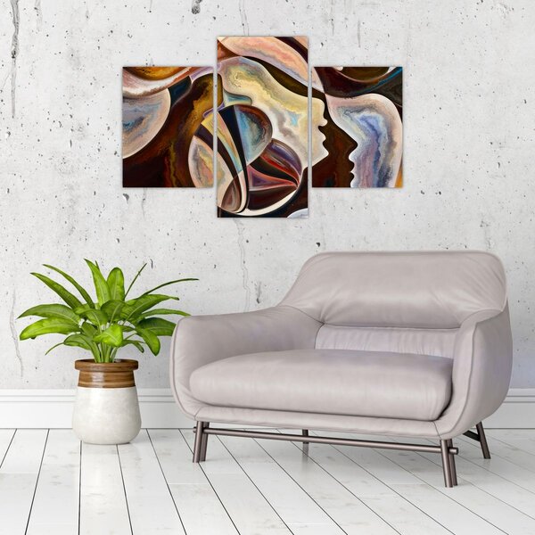 Tablou - Abstractizarea capetelor (90x60 cm)