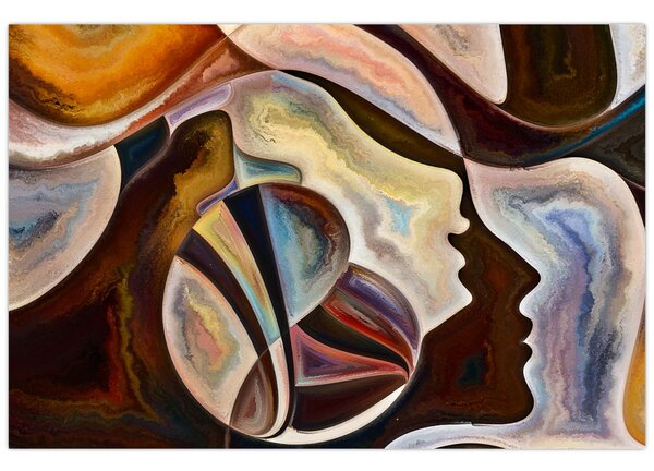 Tablou - Abstractizarea capetelor (90x60 cm)