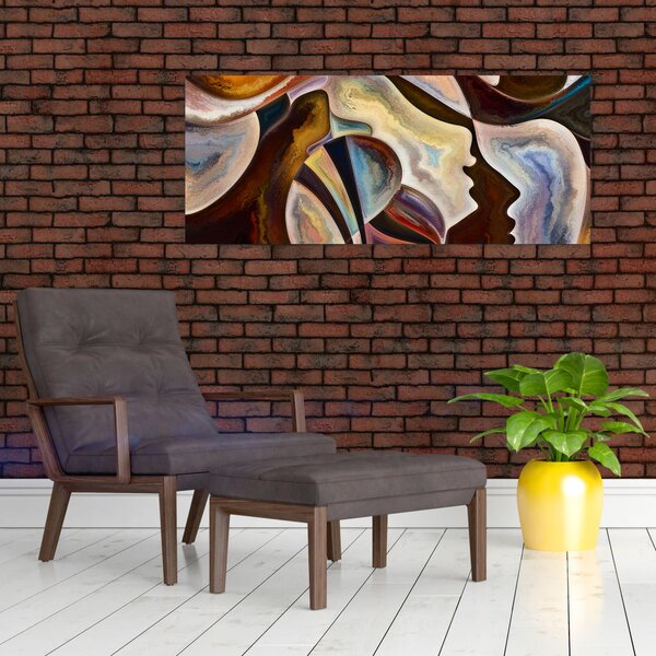 Tablou - Abstractizarea capetelor (120x50 cm)