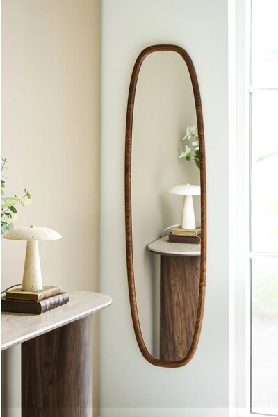 Oglinda de perete Luxon, Natural , 2x40x150 cm
