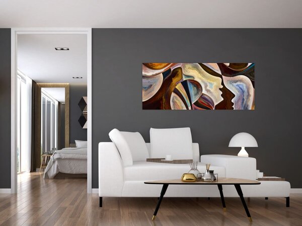 Tablou - Abstractizarea capetelor (120x50 cm)