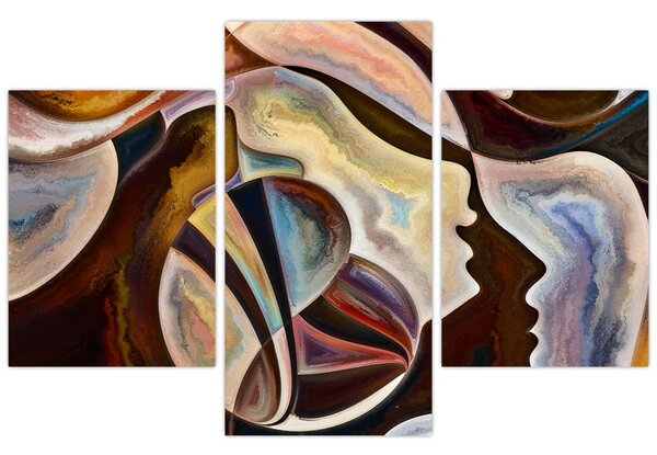 Tablou - Abstractizarea capetelor (90x60 cm)