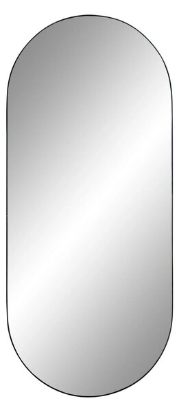 Oglinda de perete Jersey, Negru, 35x80x0.5 cm