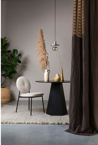 Masă de dining rotundă cu blat cu aspect de lemn de frasin ø 100 cm Pilar – Zuiver