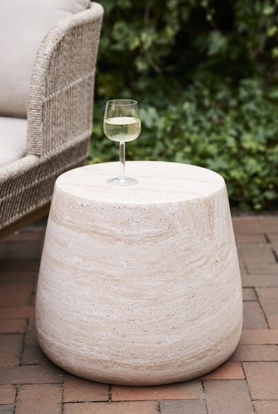 Masuta laterala Bonn, Natural, 47.5x47.5x41 cm