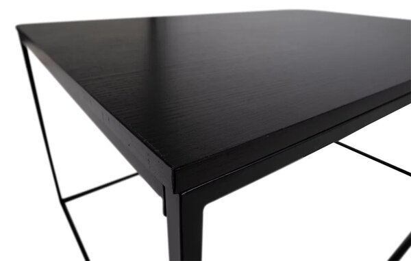 Masuta de cafea Vita, Negru, 60x90x45 cm