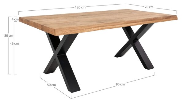 Masuta de cafea Toulon, Natural, 120x70x50 cm