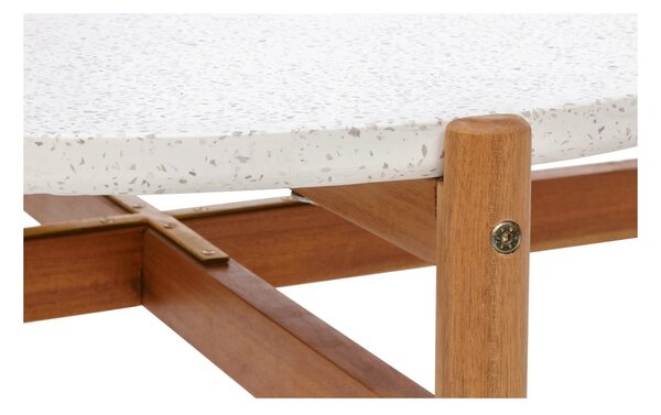 Masuta de cafea Terracina, Natural, 84.5x84.5x38.5 cm