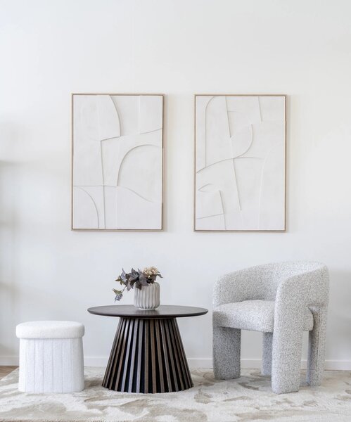 Masuta de cafea Osaka, Gri, 70x70x45 cm