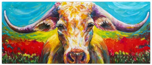 Tablou - Vacă pictată (120x50 cm)