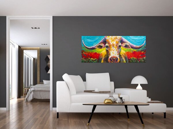 Tablou - Vacă pictată (120x50 cm)