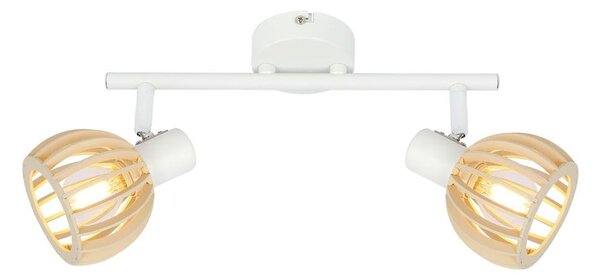 Plafonieră albă/în culoare naturală ø 10 cm Atarri – Candellux Lighting