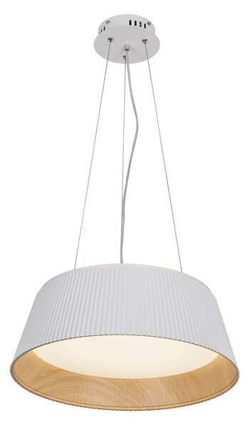 Lustră albă/în culoare naturală LED cu abajur din metal ø 45 cm Umbria – Candellux Lighting