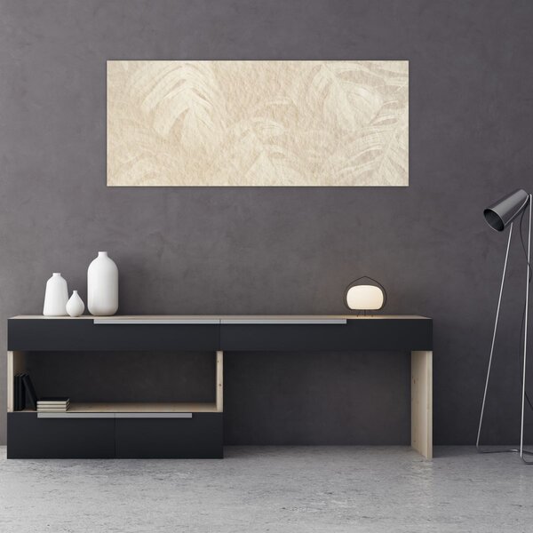 Tablou - Frunze în textură (120x50 cm)