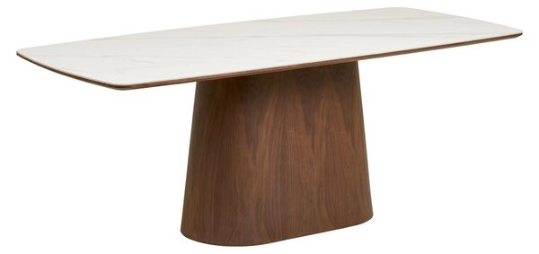 Masa dining Noli, Alb, 200x90x76 cm