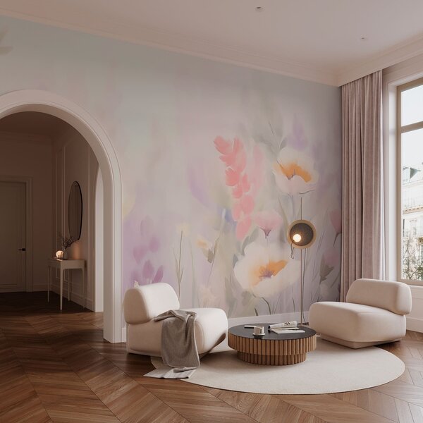 Tapet Flori sălbatice, Fototapet Acuarelă, w05032 : Uwalls.ro