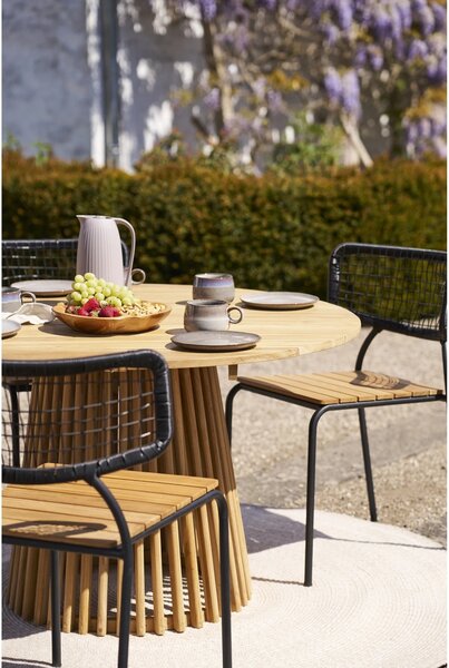 Masa dining Lorca, Natural, 120x120x75 cm
