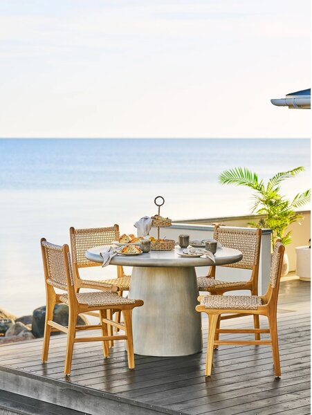 Masa dining Bonnet, Gri, 120x120x75 cm