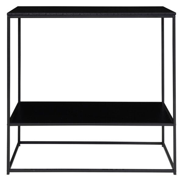 Masa consola Vita, Negru, 36x80x80 cm