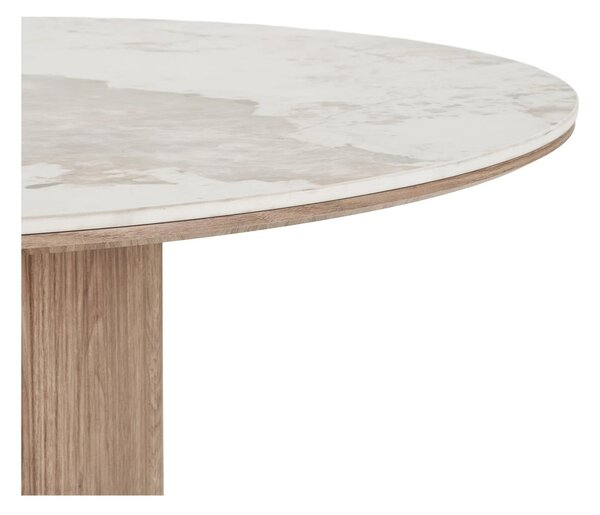 Masa dining Athens, Alb, 210x100x76 cm