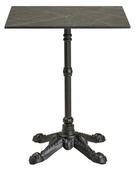 Masa bistro, Gri/Negru, 60x60x73 cm