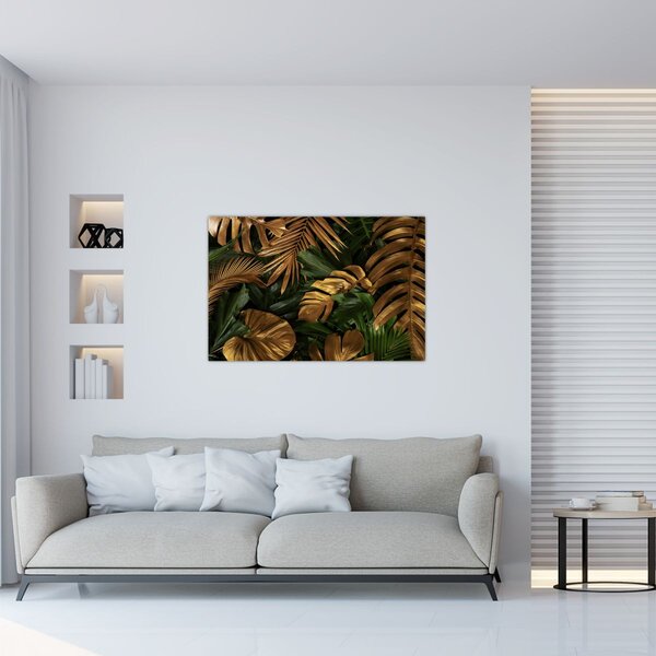 Tablou - Frunze aurii (90x60 cm)