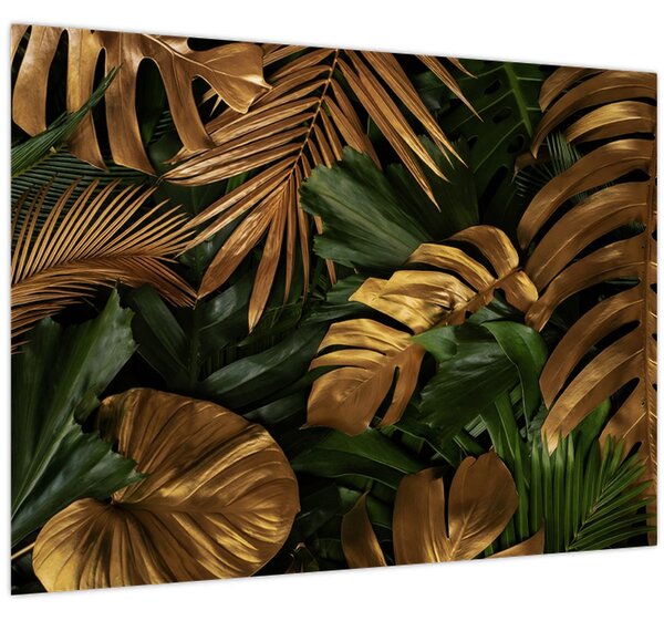 Tablou - Frunze aurii (70x50 cm)