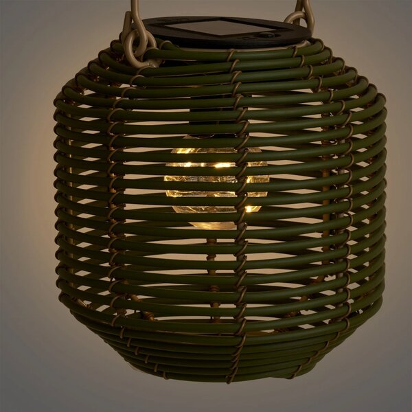 Lanterna Crewe, Verde, 15x15x15.5 cm