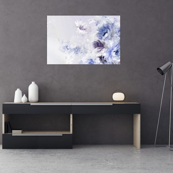 Tablou - Flori,pictură texturată (90x60 cm)