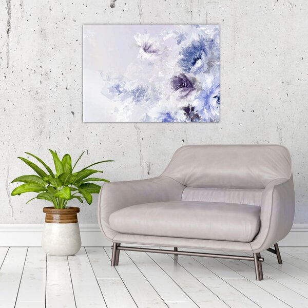 Tablou - Flori,pictură texturată (70x50 cm)