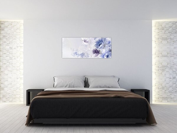 Tablou - Flori,pictură texturată (120x50 cm)