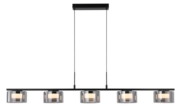 Lustra suspendata Cholet, Negru, 15x125x150 cm