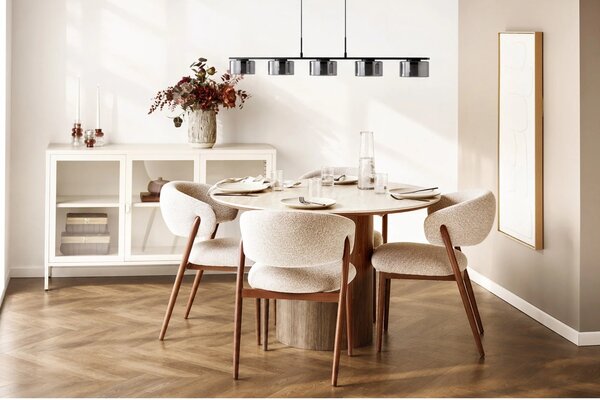 Lustra suspendata Cholet, Negru, 15x125x150 cm