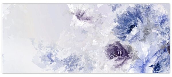 Tablou - Flori,pictură texturată (120x50 cm)