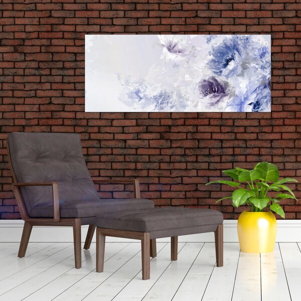 Tablou - Flori,pictură texturată (120x50 cm)