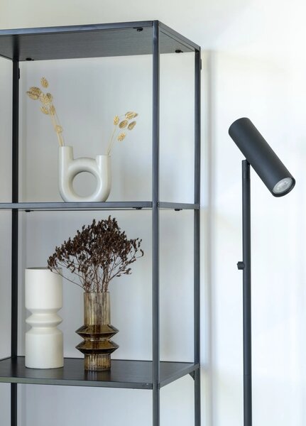 Lampa de podea Paris, Negru, 25x25x150 cm