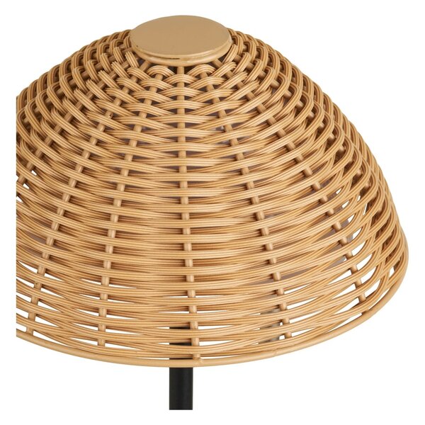 Lampa LED de masa Wigan, Natural, 15x15x32 cm