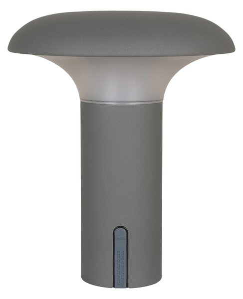 Lampa LED Ramsey, Gri, 17x17x21 cm
