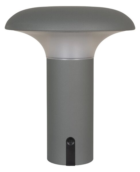 Lampa LED Ramsey, Gri, 17x17x21 cm