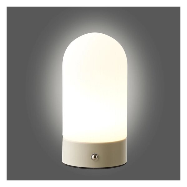 Lampa de masa reincarcabila Ashford, Bej, 9x9x18 cm