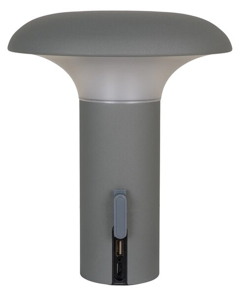 Lampa LED Ramsey, Gri, 17x17x21 cm