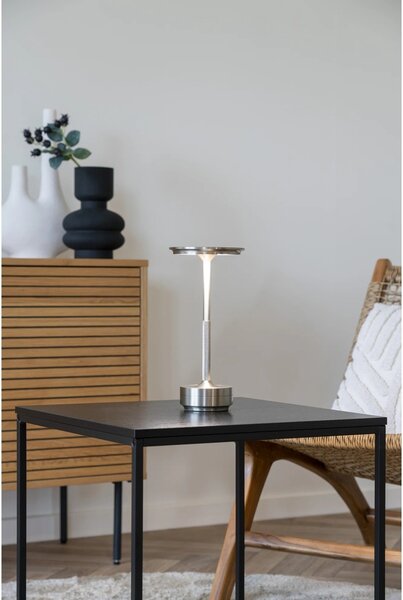 Lampa de masa Lyneham, Argintiu, 13x13x28.5 cm