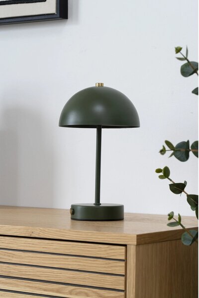 Lampa de masa Holt, Verde, 15x15x25 cm