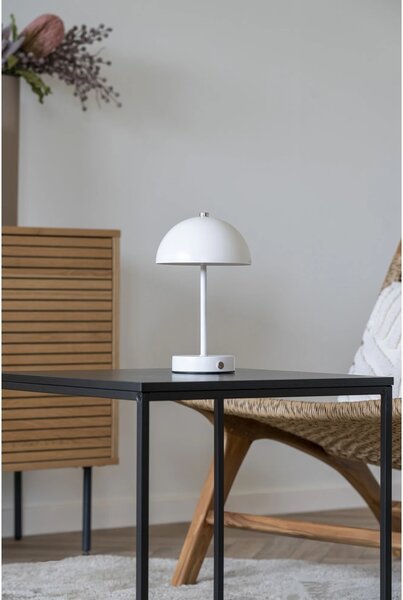 Lampa de masa Holt, Alb, 15x15x25 cm