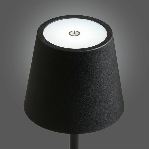 Lampa de masa Bradford, Negru, 10x10x37 cm