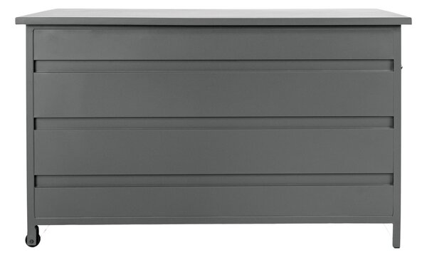 Lada depozitare pentru perne Cassis, Gri, 60x130x75 cm